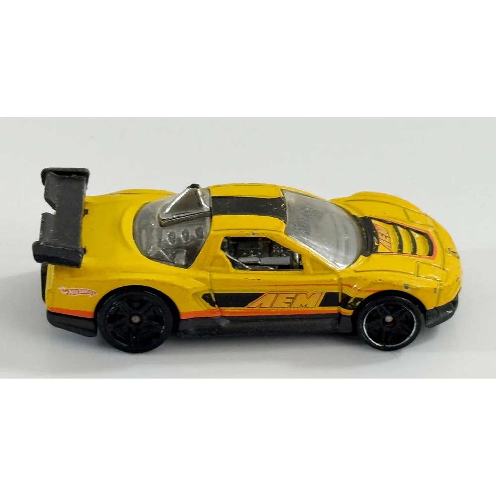 Hot Wheels Acura NSX Kids 1:64 Yellow AEM Racing Diecast Toy Car